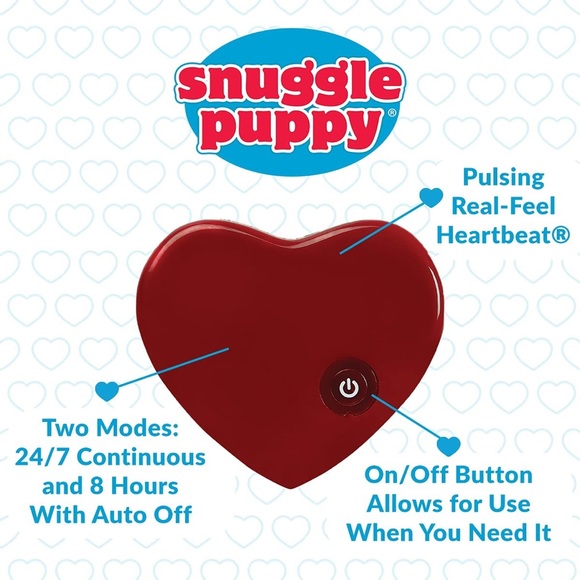 Snuggle Puppy Heartbeat Stuffed Toy for Dogs - Pet Anxiety Relief & Calming Aid - Picture 2 of 8